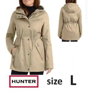 NEW Hunter Ladies' Water & Wind Resistant Rain Jacket, Tan Large NWT
